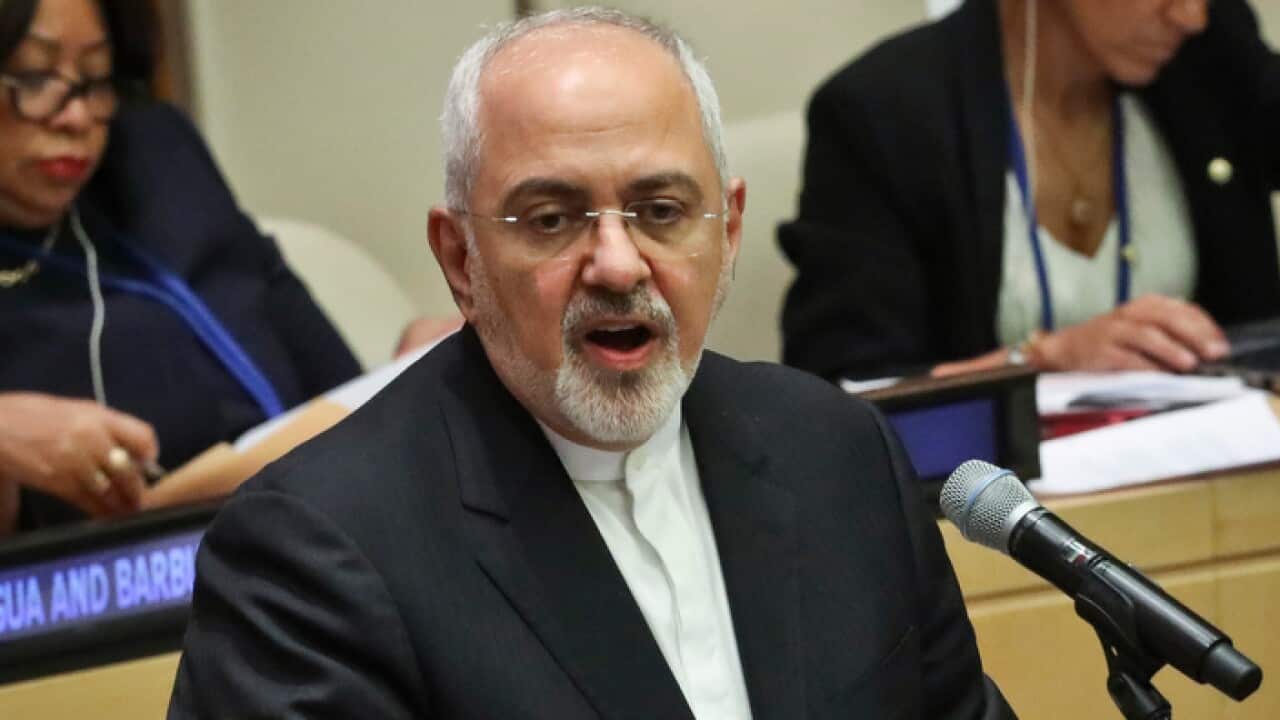 Iran foreign minister Mohammad Javad Zarif