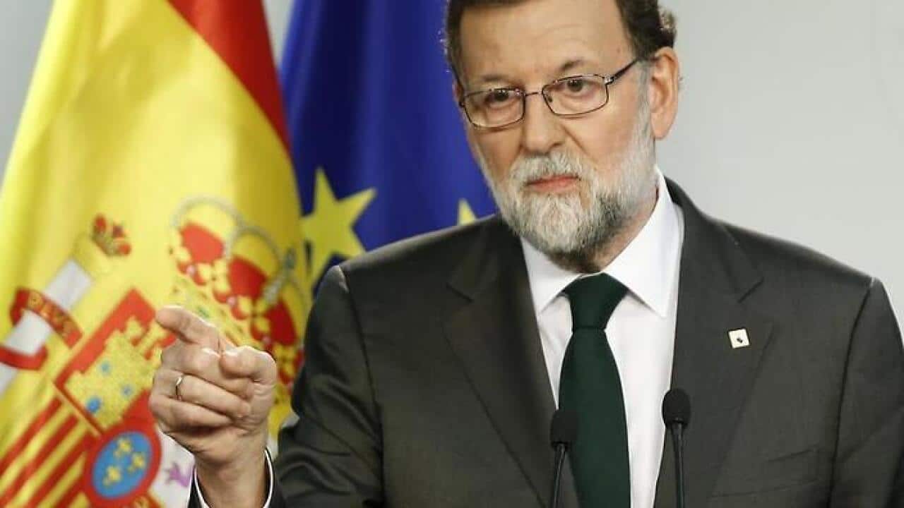 Spain's prime minister will use an untapped constitutional powers to take control Catalonia. (AAP)