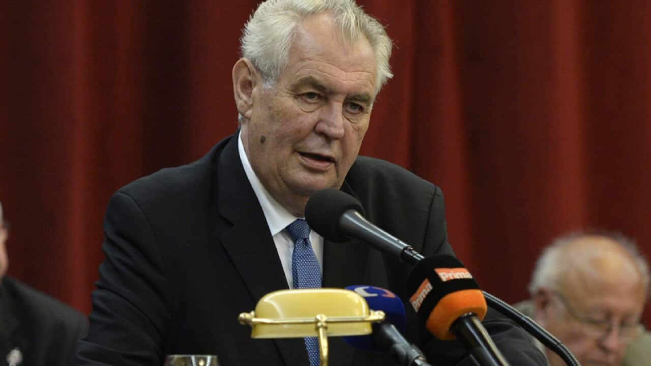 Czech President Milos Zeman