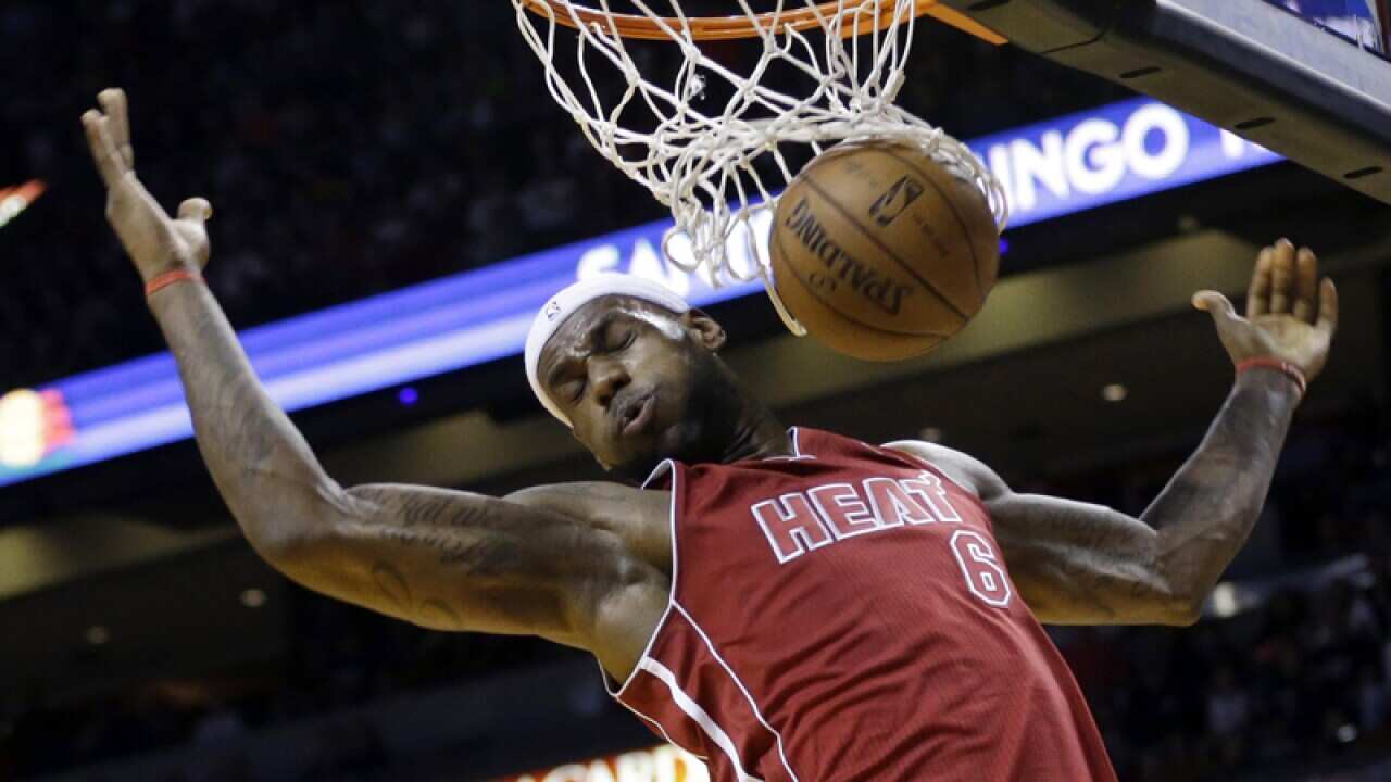 Miami Heat star LeBron James.