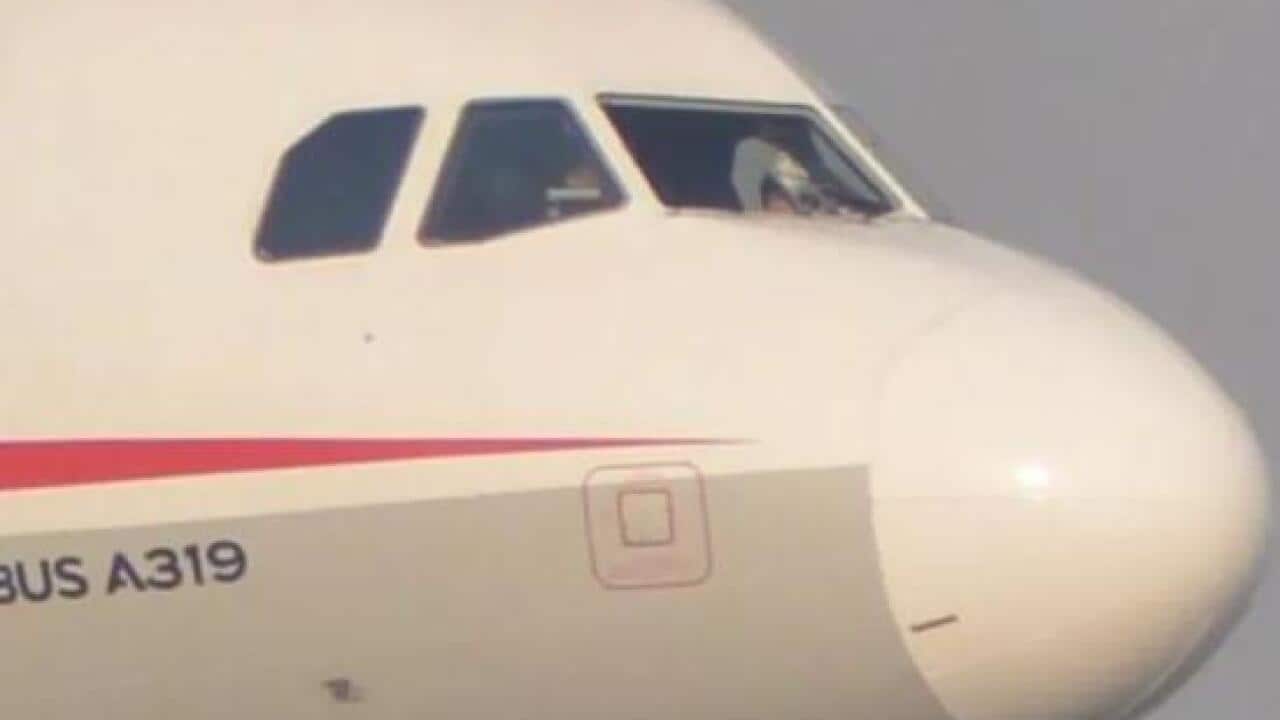 A Sichuan Airlines aircraft that made an emergency landing after a windshield on the cockpit broke off