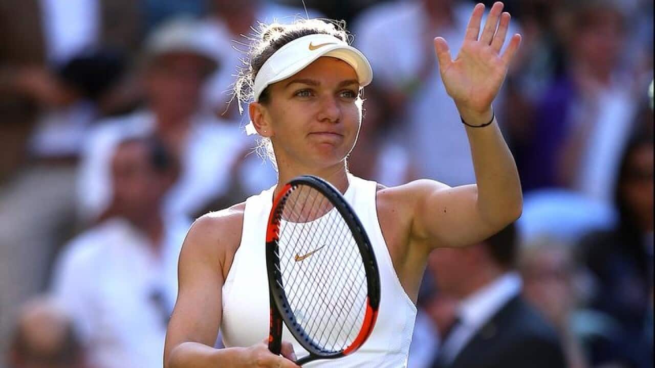 Simona Halep into second round at Wimbledon.