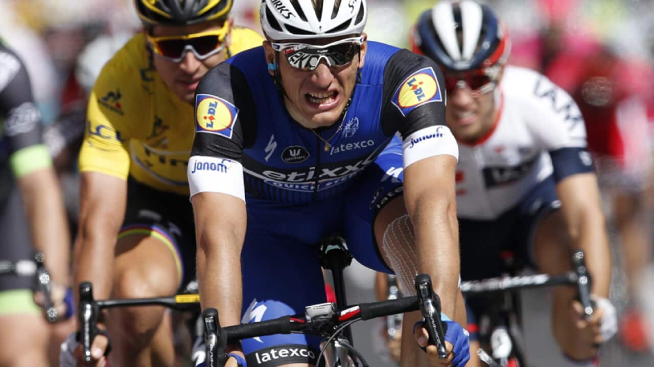 Marcel Kittel (C) of Germany wins the 4th stage