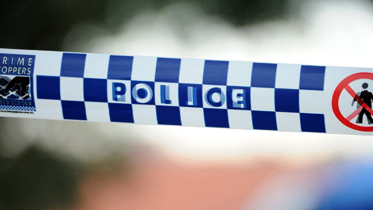 Police tape outside a home