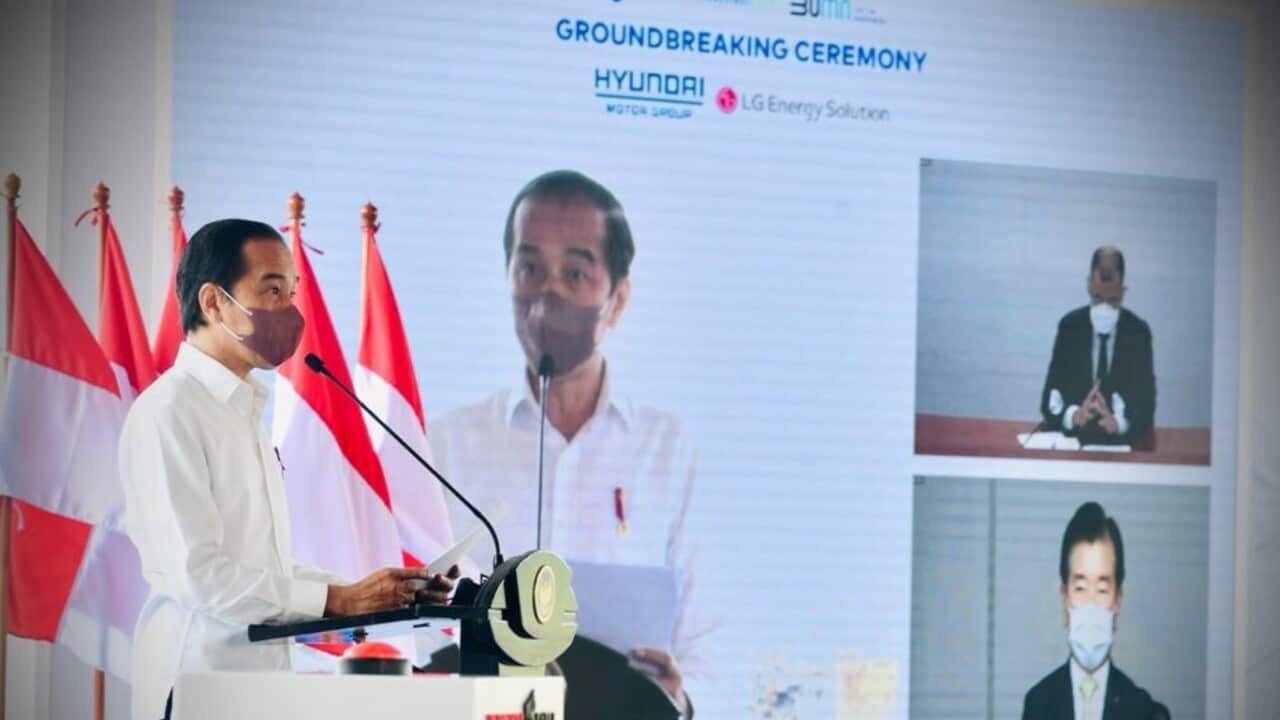 Presiden RI Jokowi at groundbreaking meeting Karawang