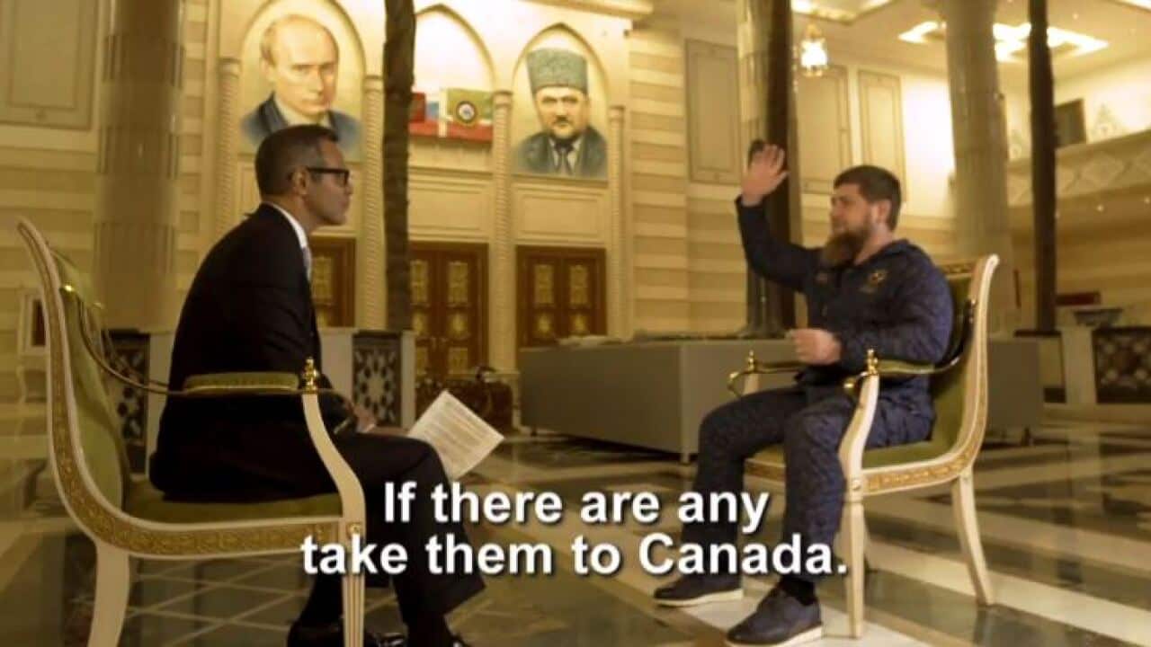 Ramzan Kadyrov says there are no gays in Chechnya—and if there are they should move to Canada