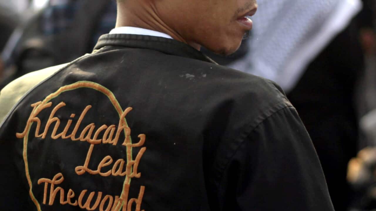 A member of Hizbut Tahrir Indonesia