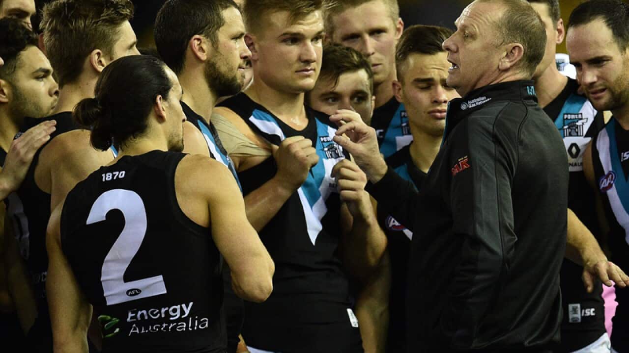 Ken Hinkley coach of the Port Power
