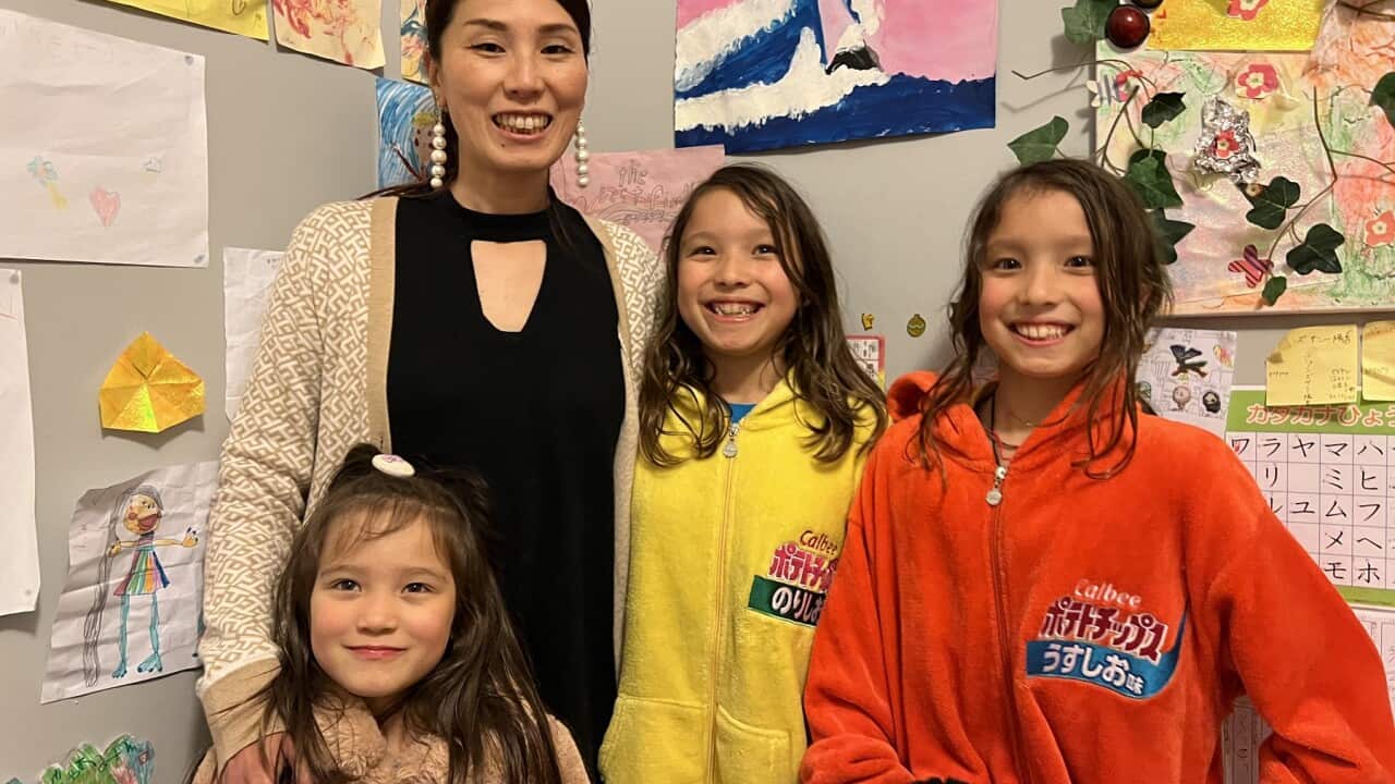 Minak, twins Vivian and Sunny and 5-year old Jasmine