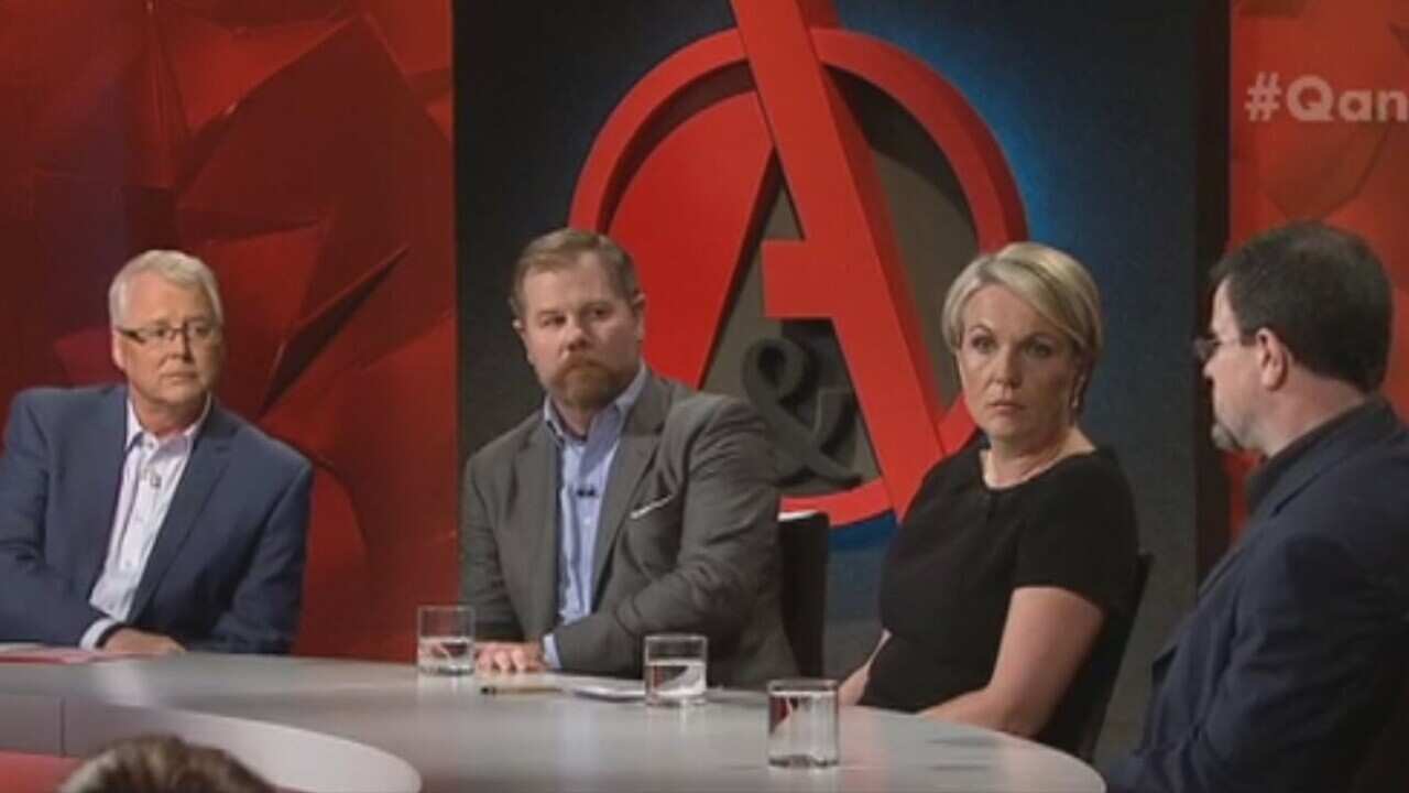 The panel on ABC's Q&A on February 22, 2016.