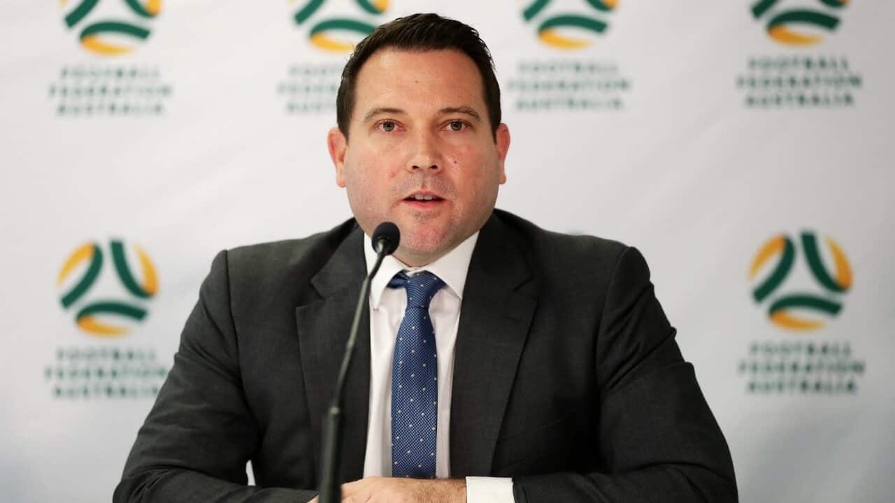 FFA CEO James Johnson addresses the media