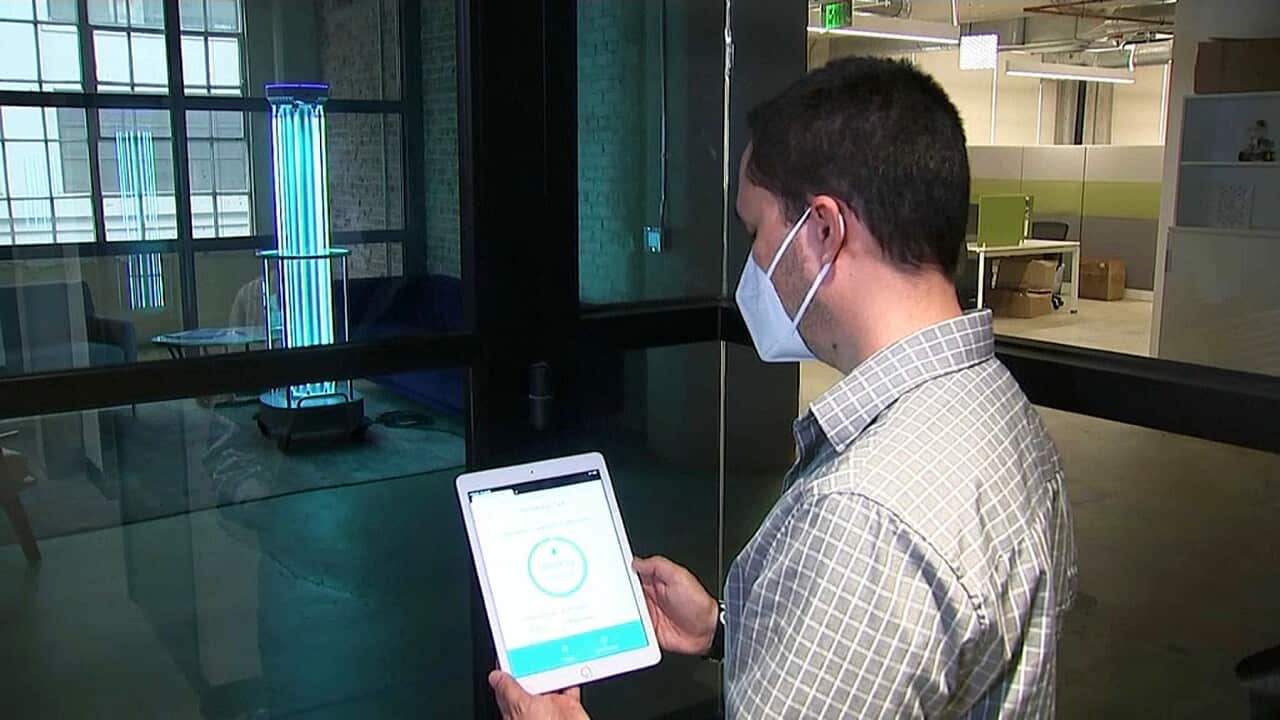 John Rhee activates the Adibot