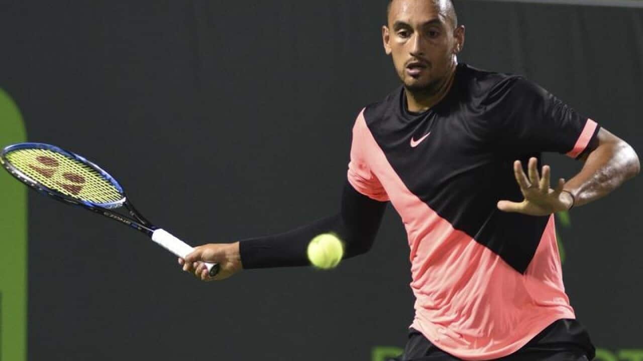 Nick Kyrgios, of Australia.