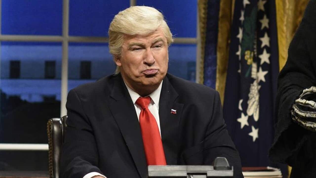 Alec Baldwin portraying President Donald Trump on SNL