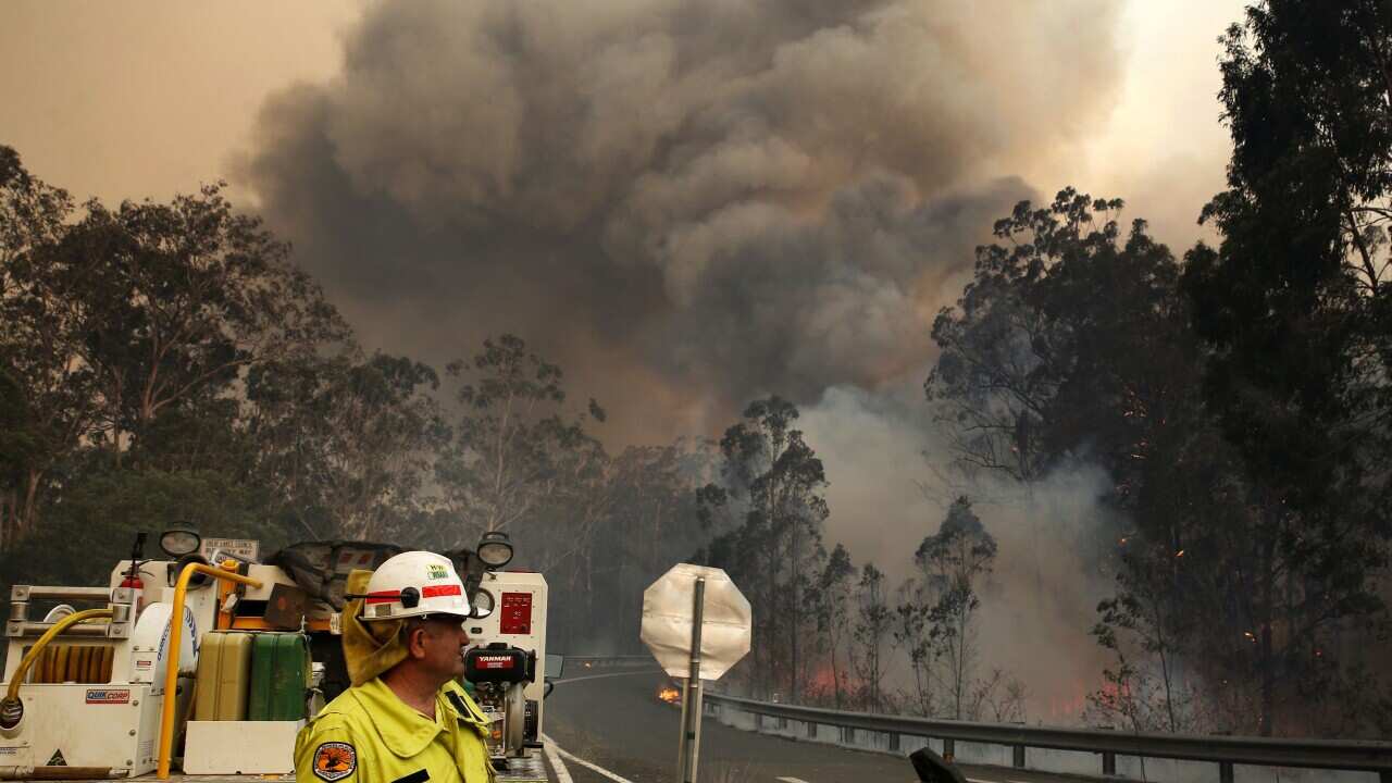 Hot and dry weather conditions could make fires burning in NSW worse.