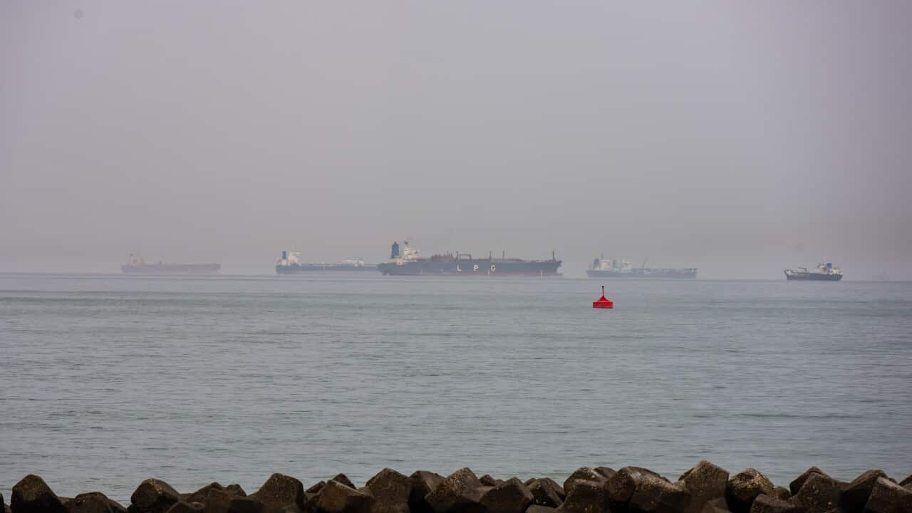 Illustration - Tankers Waiting at Entrance of Hormuz Strait - Oman
