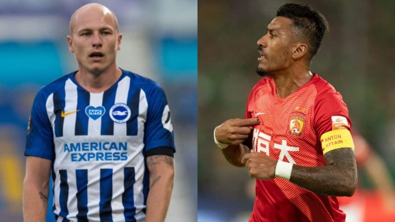 Aaron Mooy and Paulinho