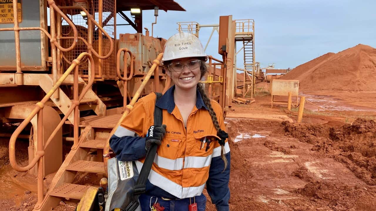 Apprenctice electrician Savanne Canobie (SBS).jpg