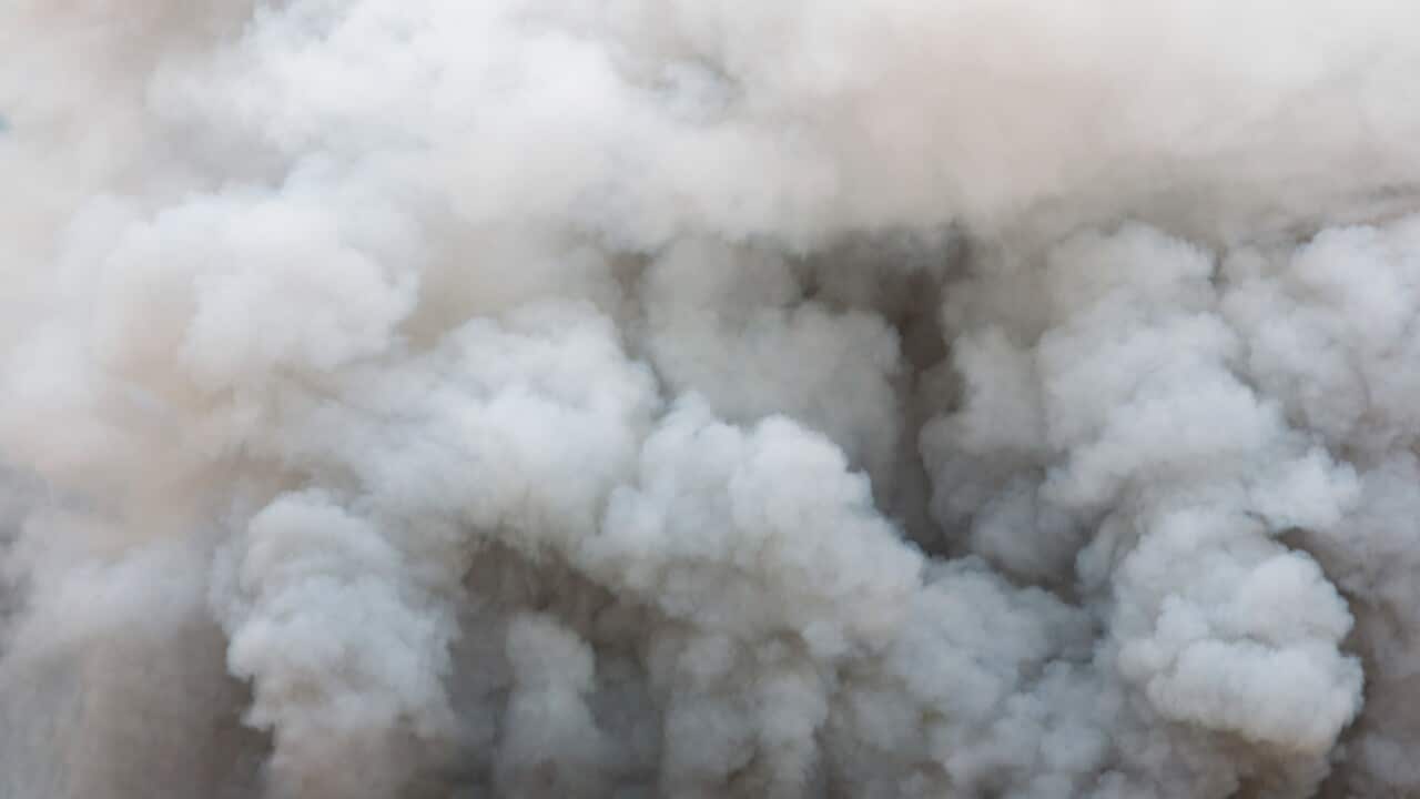 Bomb smoke background