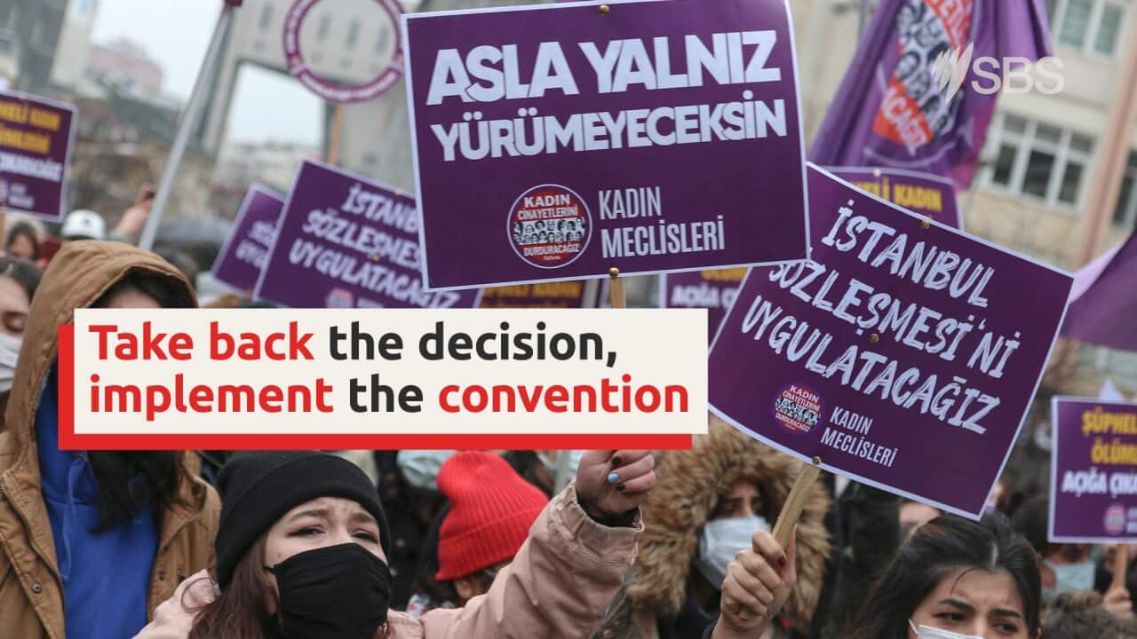 Turkey withdraws from international accord to protect women