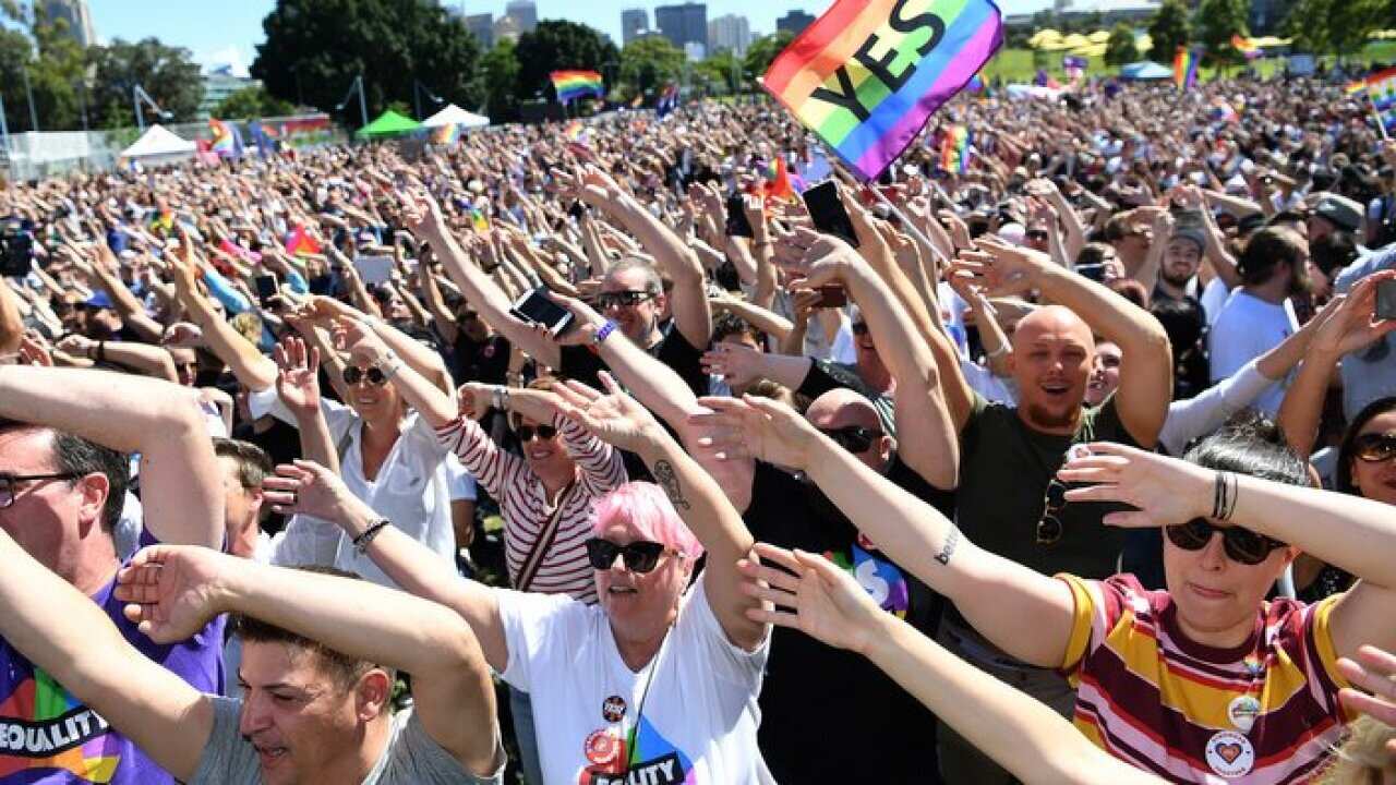 Australians have given same-sex marriage their approval with a 61.6 per cent 'yes' vote in a voluntary survey.