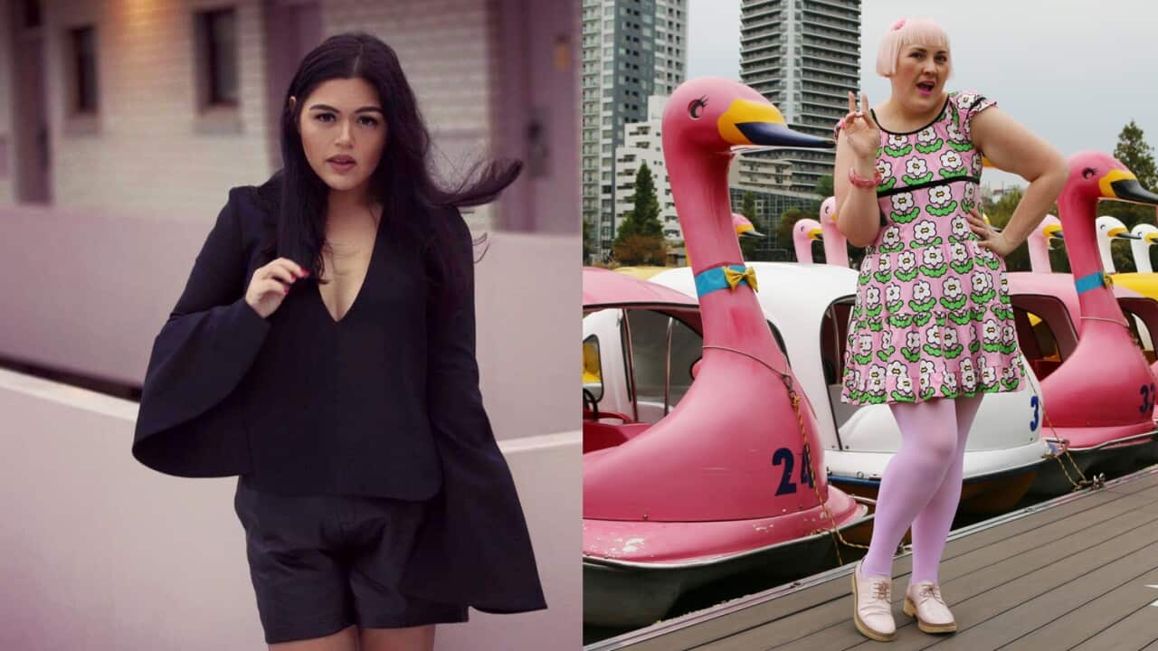 Nakkiah Lui and Hayley Hughes