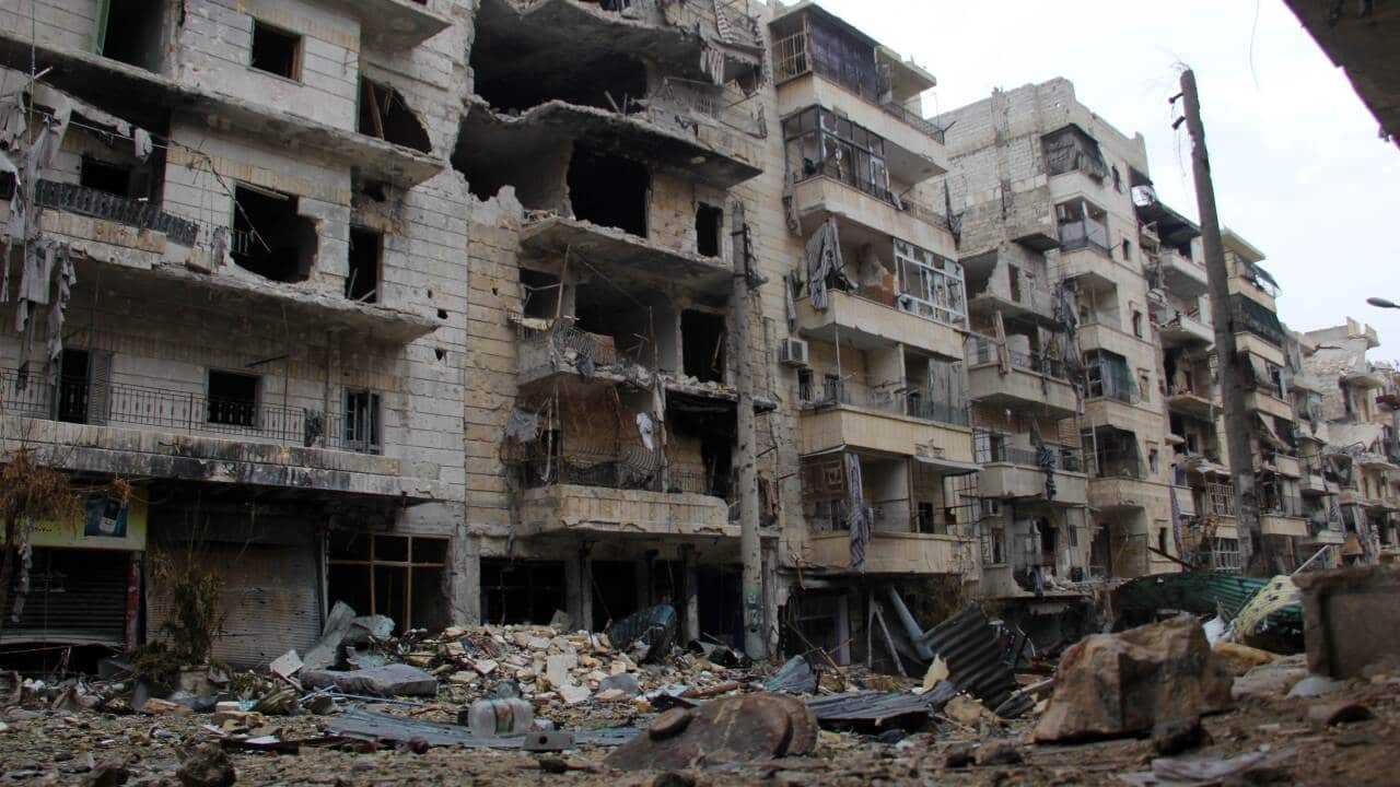 Some of the destruction in the northern Syrian city of Aleppo - AAP-1.jpg