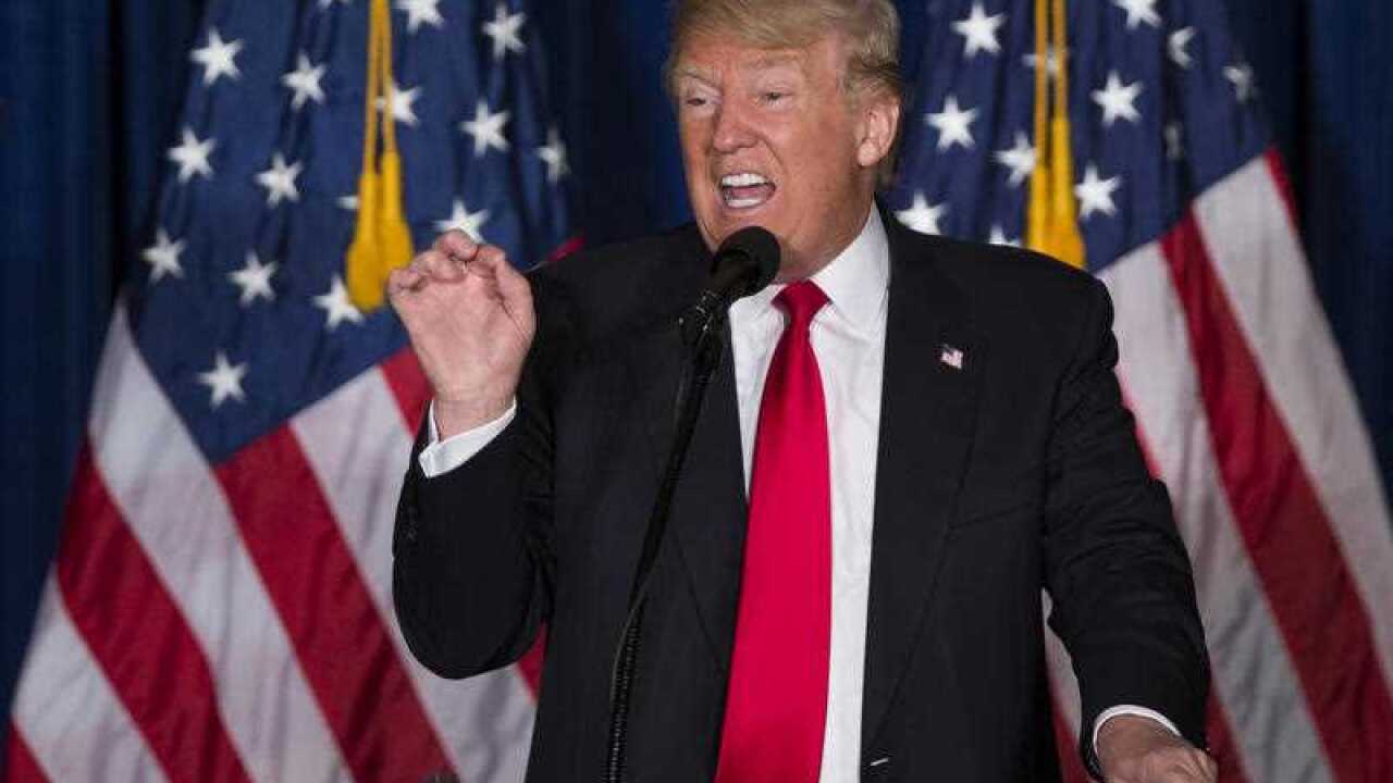 Republican frontrunner Donald Trump