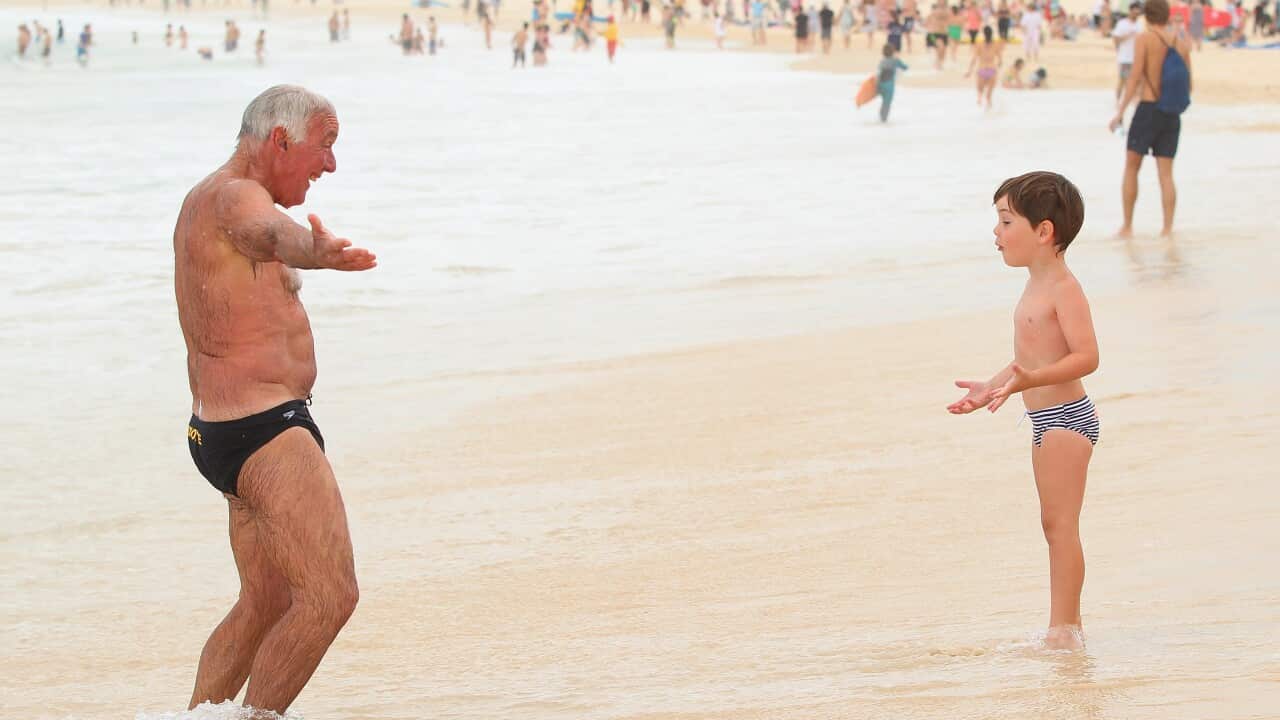 People Celebrate Christmas At Bondi Beach