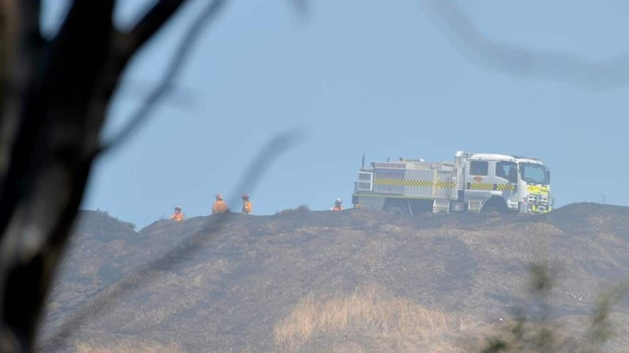 CFS crews attend a fire at near McLaren Vale.