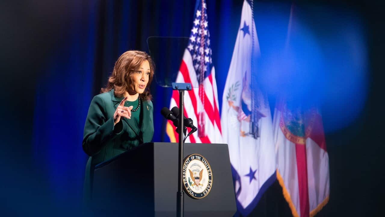 Kamala Harris delivers remarks to commemorate the 50th Anniversary of Roe v. Wade in Tallahassee, Florida