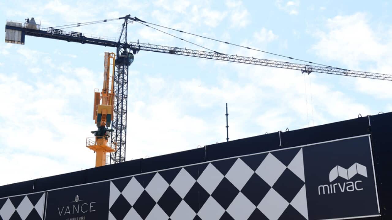 A construction site in Sydney
