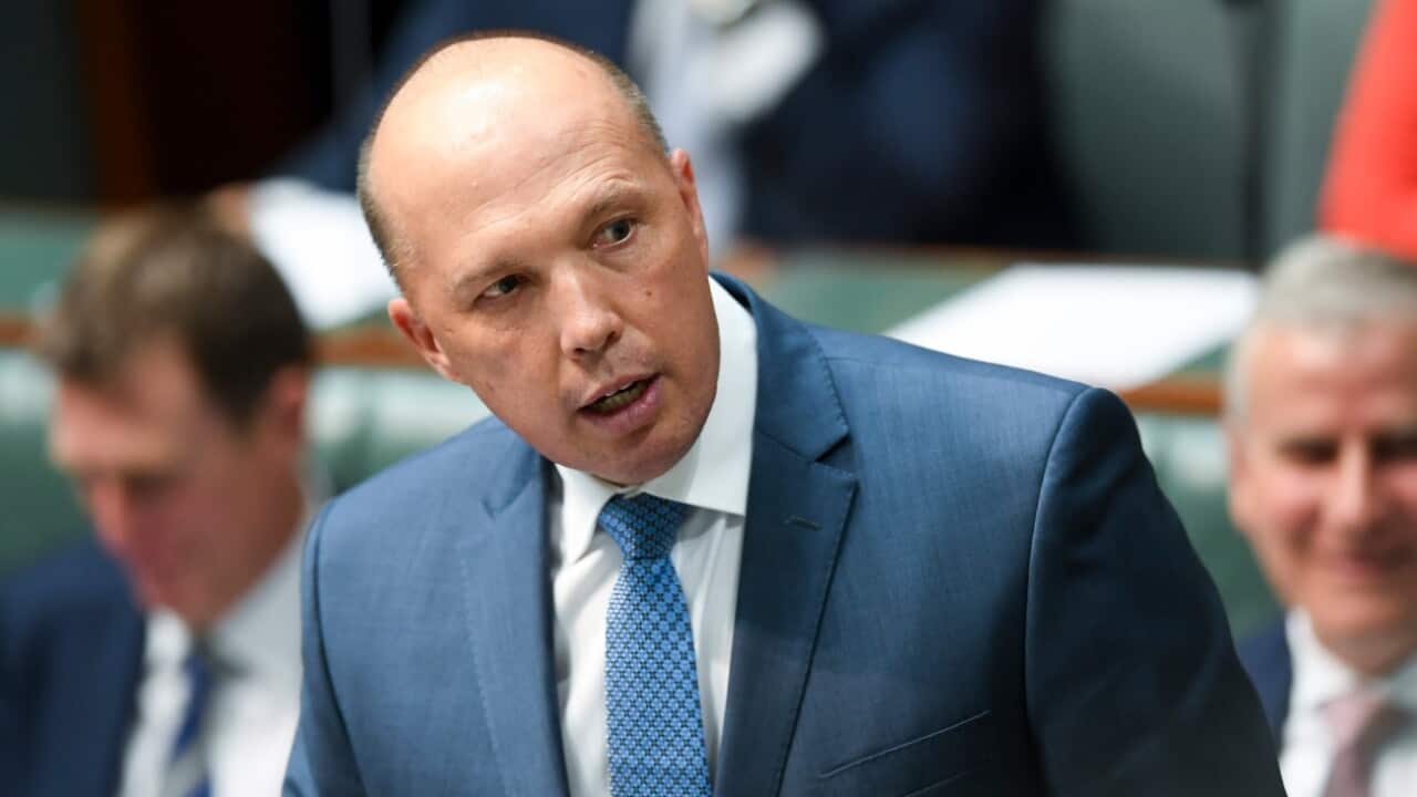 File image of Minister for Home Affairs Peter Dutton