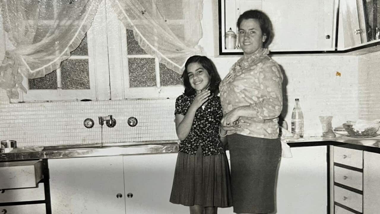 Tina Frezza with her mum Lina in 1968