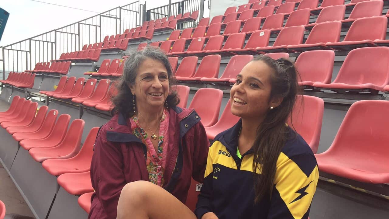 Mariafe Artacho del Solar and her Auntie Carmen Almenara