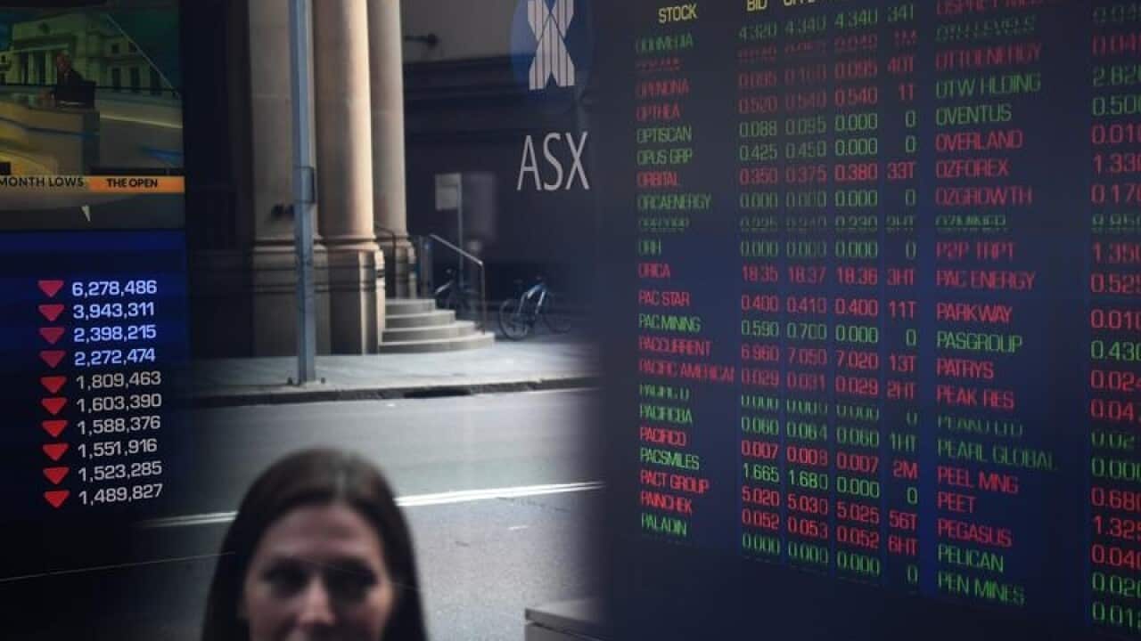 ASX board.