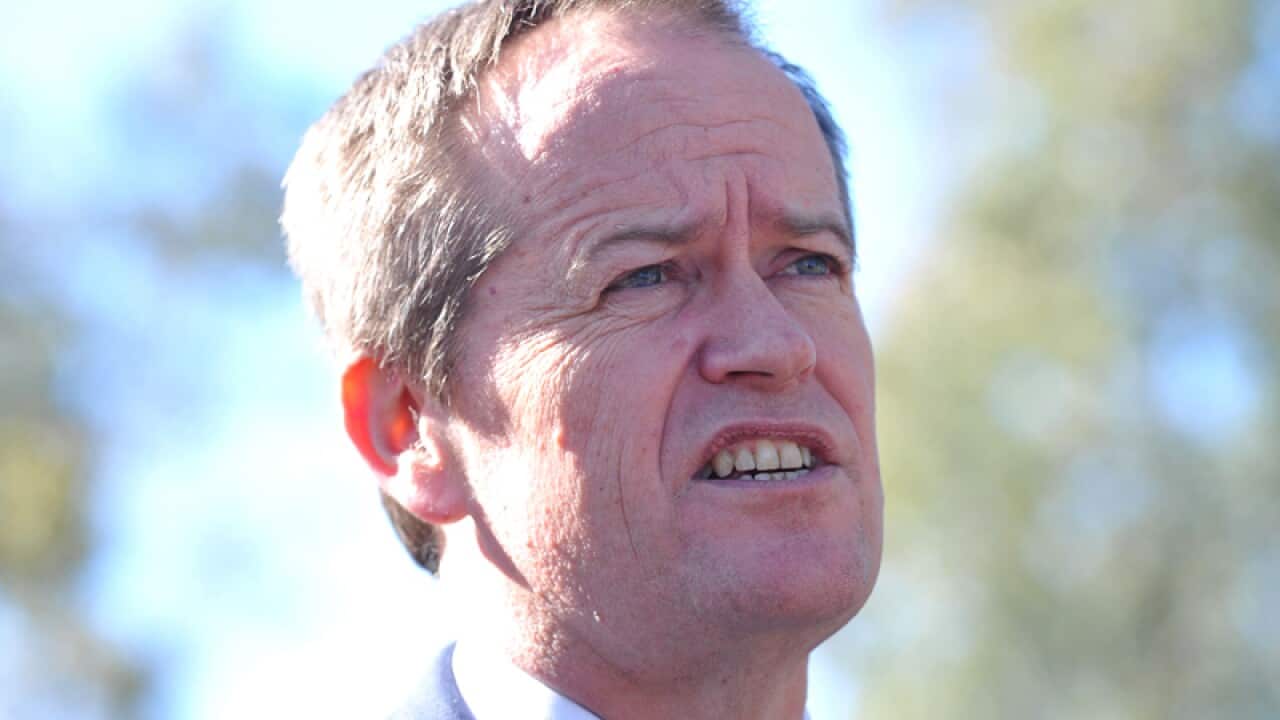 Bill Shorten speaks at a press conference.