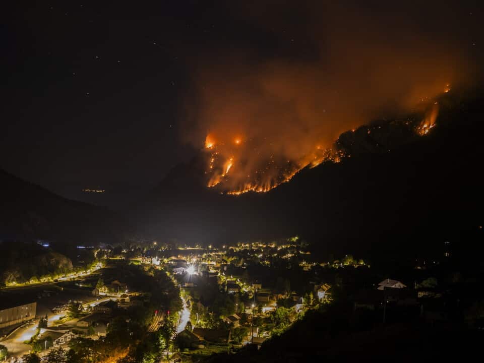 Argentiere La Bessee Wildfire - France