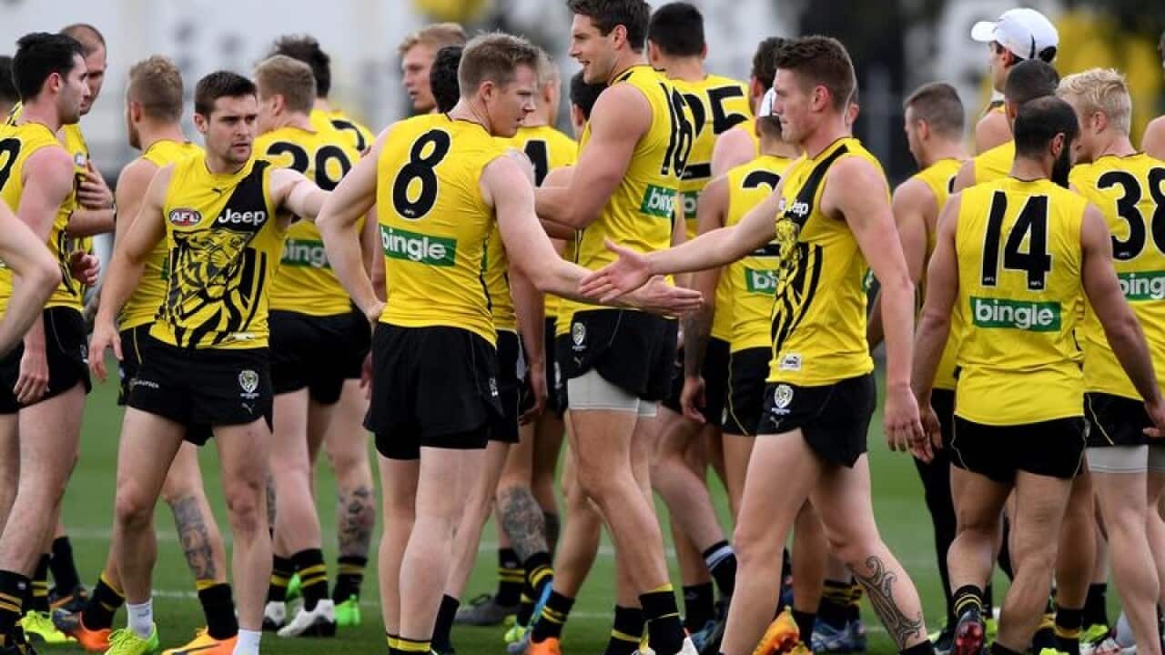 Richmond players training.