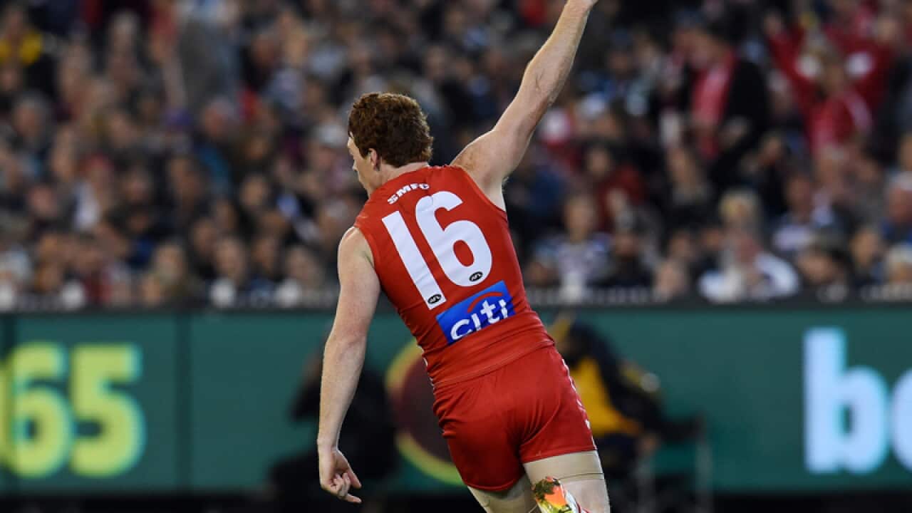 Gary Rohan of the Swans