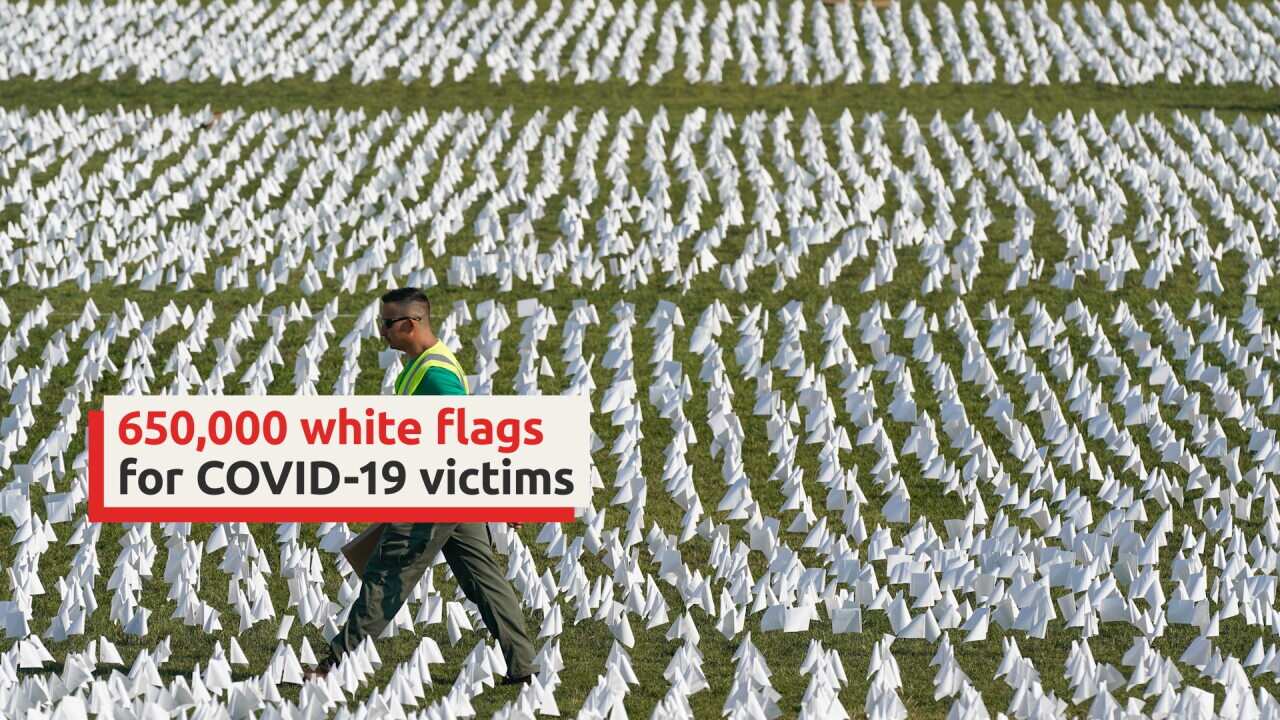 650,000 white flags for COVID-19 victims