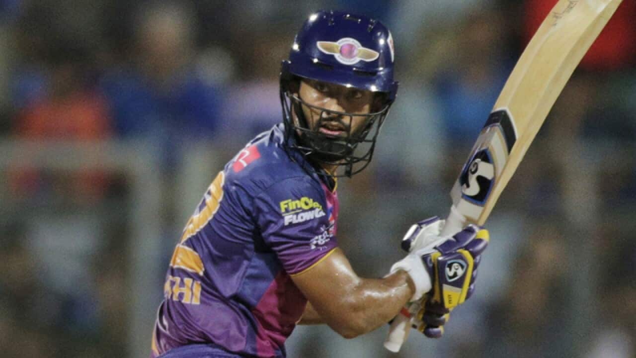 Indian batsman Rahul Tripathi