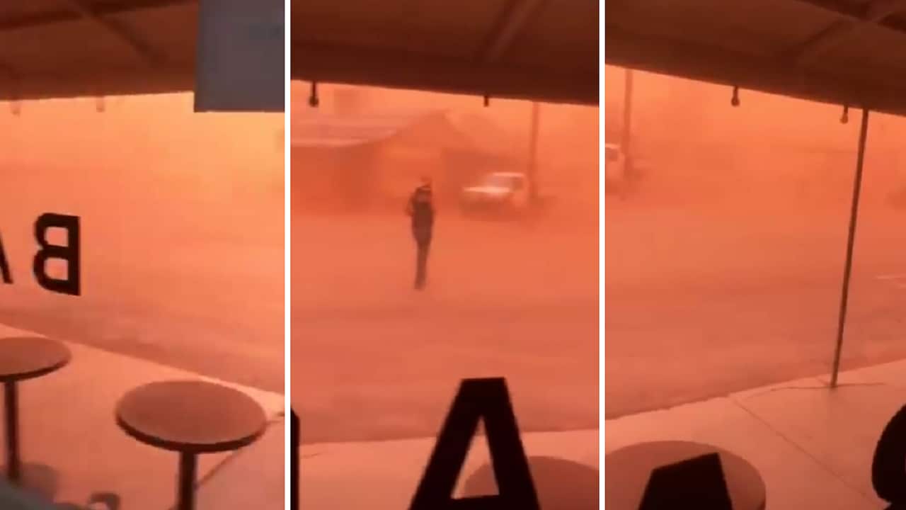 Dust storms near Broken Hill.