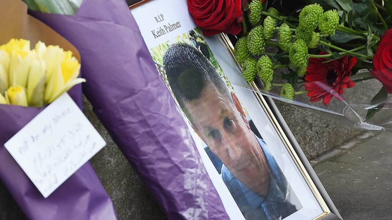 A photo of policeman Keith Palmer who was killed in the terror attack