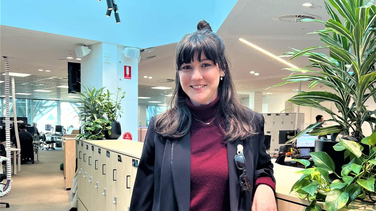 Rebecca Perich at SBS Melbourne studios, July 2026