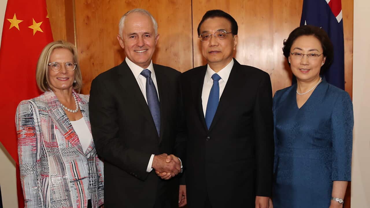 Prime Minister of Australia Malcolm Turnbull welcomed Premier of China Li Keqiang at Parliament House in Canberra on Thursday 23 March 2017.