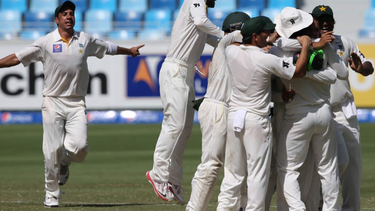 Pakistani players celebrate