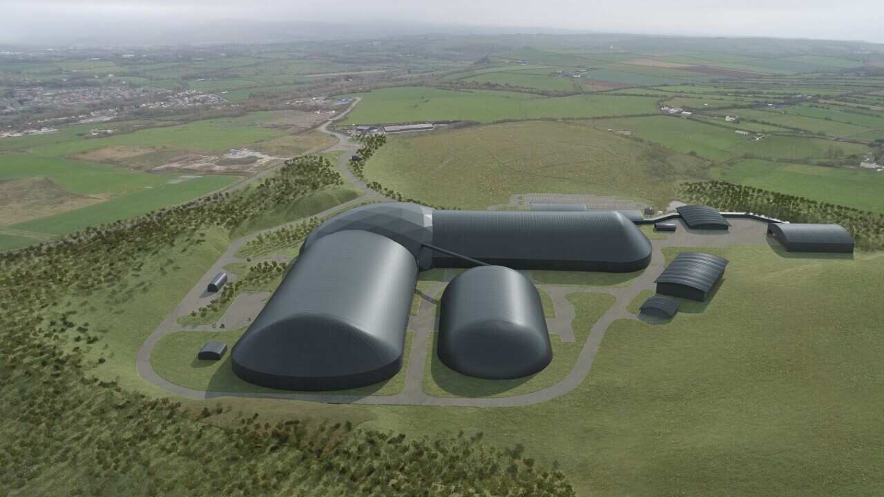The proposed deep coal mine site in Cumbria