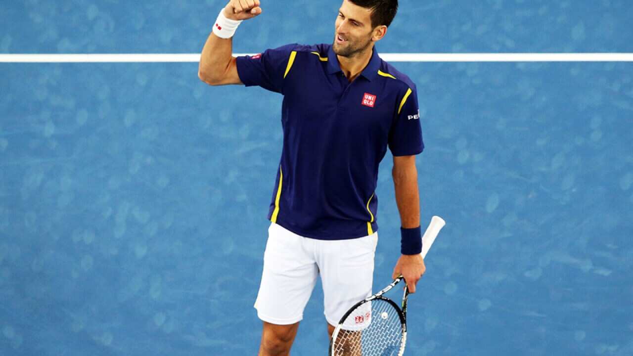 Novak Djokovic of Serbia