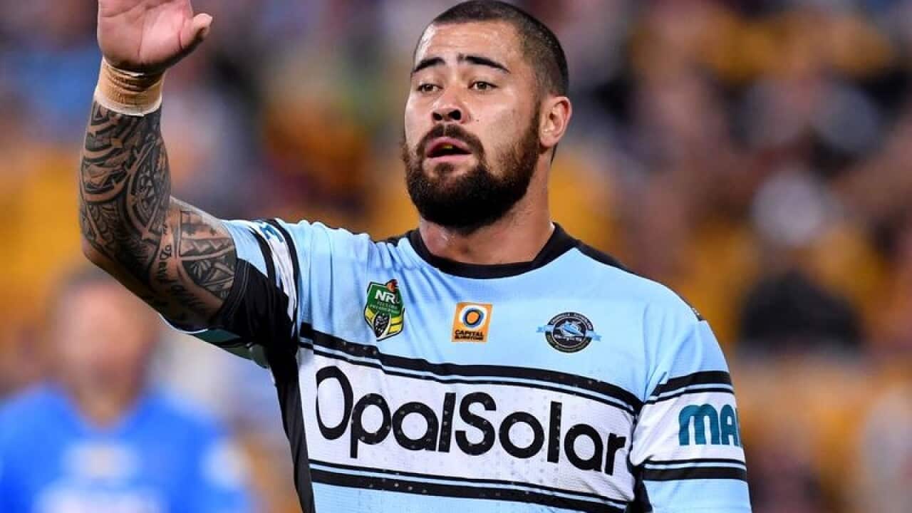 Cronulla Sharks prop Andrew Fifita
